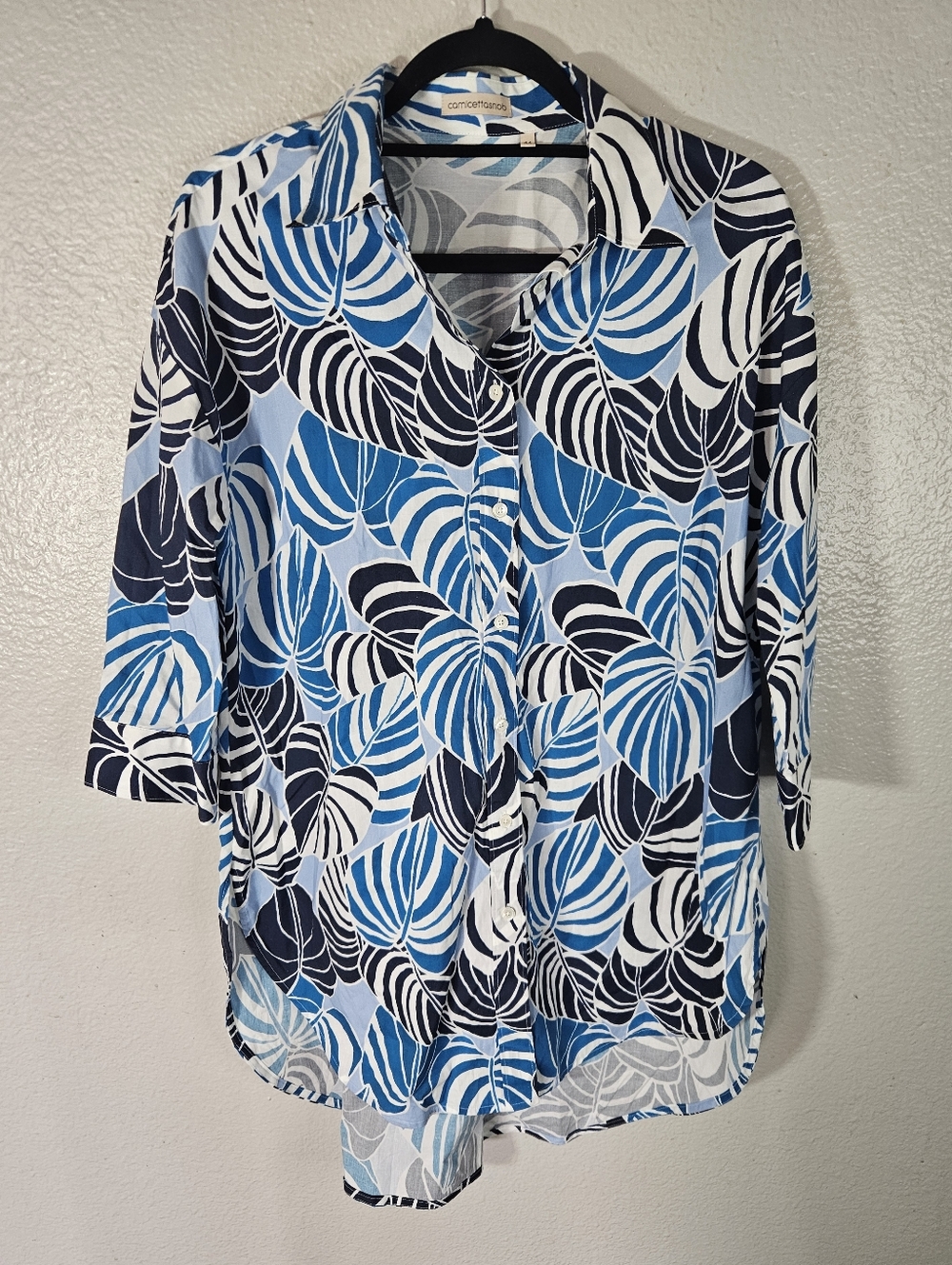 Camicetta Snob Button Down Tunic Size M